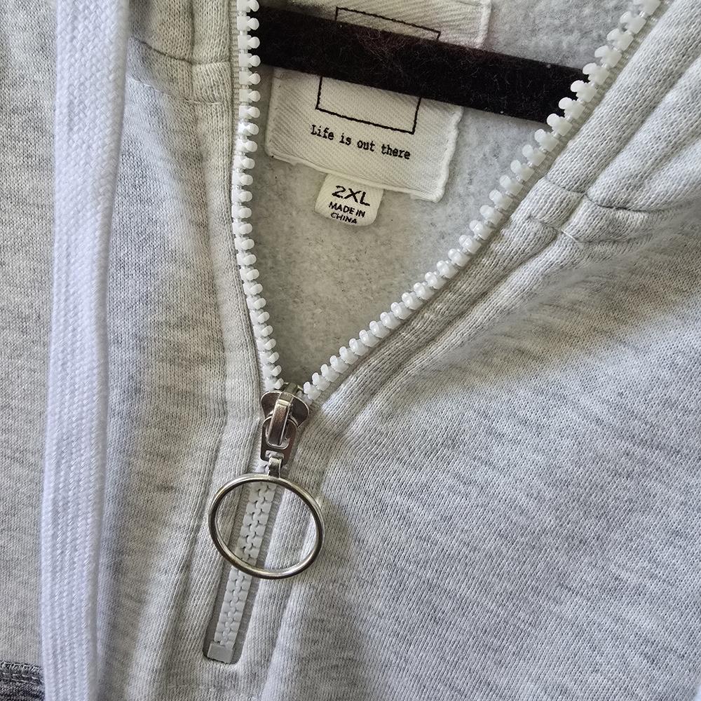 Reflex Cream, Gray and Black Jogger Pants & Hoodie Set - Picture 4 of 5
